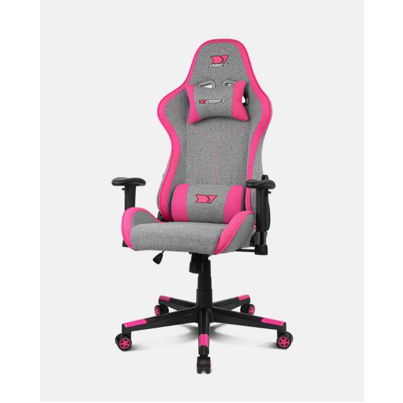 SILLA GAMING DRIFT DR90 PRO GRIS/ BLANCO, ROSA