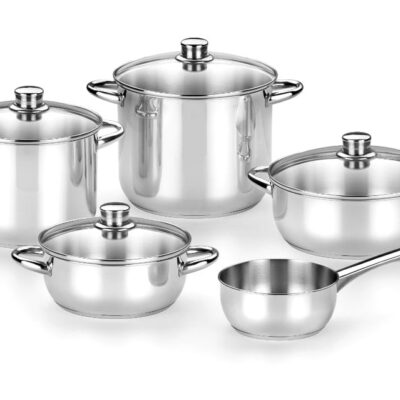 BATERIA COCINA MONIX OPTIMA 5 PIEZAS TAPA CR/INOX