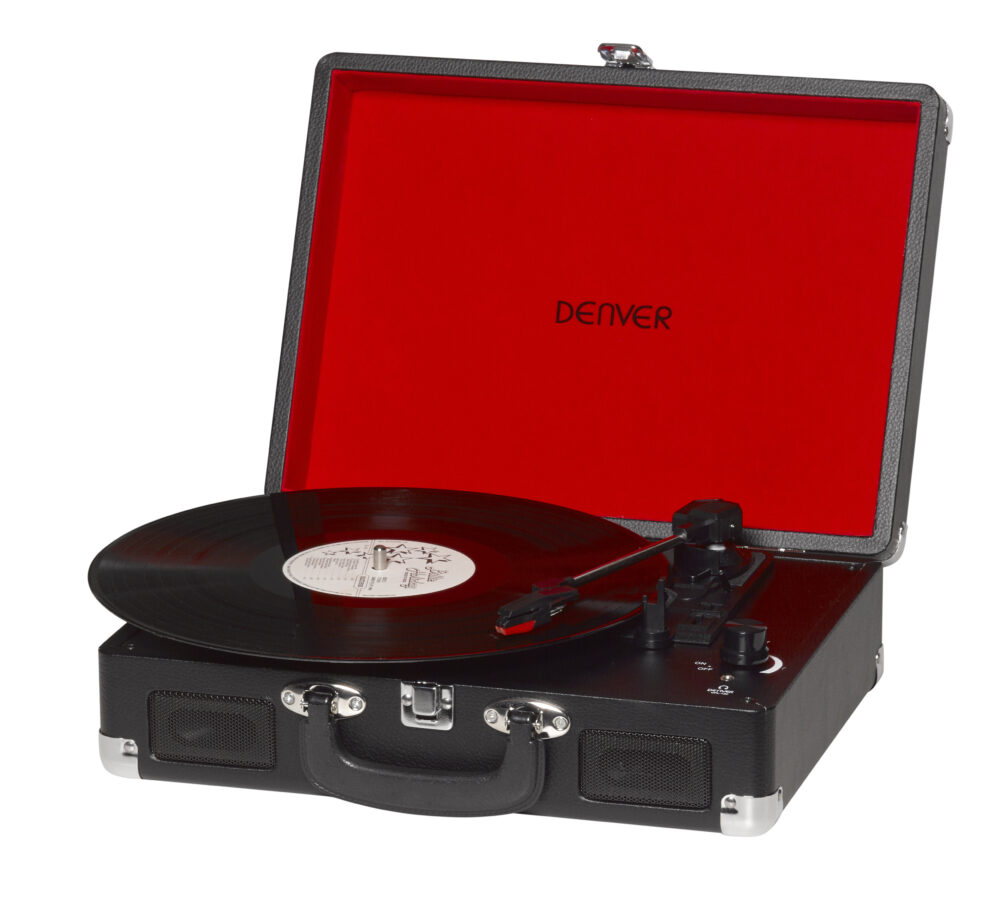 TOCADISCOS DENVER VPL-120 NEGRO MALETIN ALTAVOCES