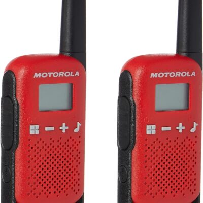 WALKIE TALKIE MOTOROLA T42 ROJO DOBLE PACK