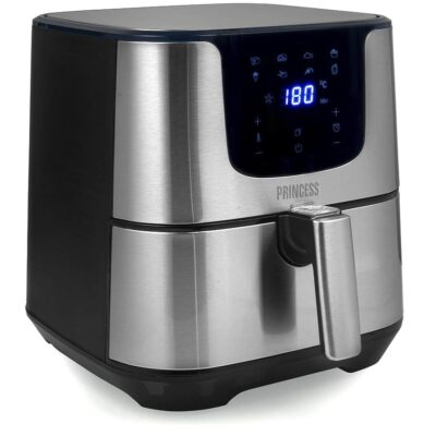 FREIDORA AIRE PRINCESS 182060(PR) 5,5L 1700W PLATA
