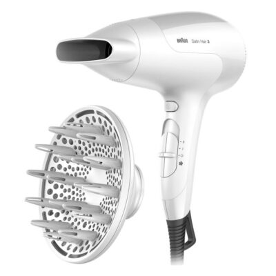 SECADOR BRAUN BRHD385E 1600W IONICA DIFU VIAJE BCO