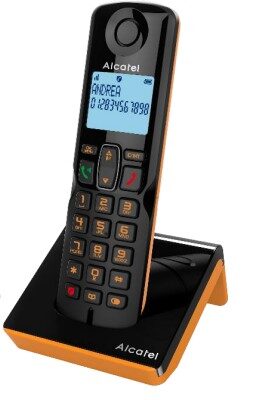 TELEFONO DECT ALCATEL S280 BLACK/ORAN ML CALL BLOC
