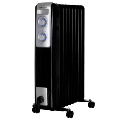 RADIADOR ACEITE ORBEGOZO RN2000 NEGRO, 9 ELEMENTOS, 800/1200