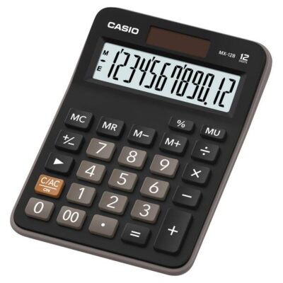 CALCULADORA CASIO MX-12B NEGRA