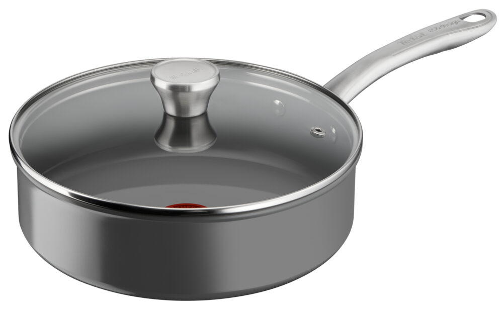 SARTEN TEFAL RENEW+ GUISERA 24CM C/TAPA CERAMICA