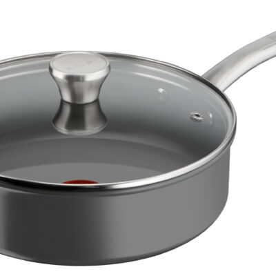 SARTEN TEFAL RENEW+ GUISERA 24CM C/TAPA CERAMICA