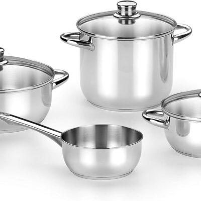 BATERIA COCINA MONIX OPTIMA 4 PZAS+TAPAS