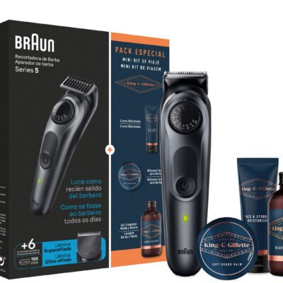 BARBERO BRAUN PACK BEARD BT5450 + MNS ES