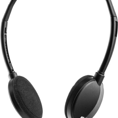 AURICULARES ELBE AU-889-TV DIADEMA CABLE 5MTS NEG