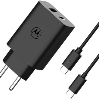 CARGADOR MOTOROLA 1XUSB A+C DE 50W+CABLE USB C