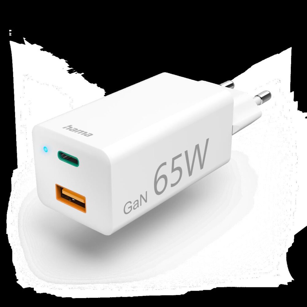 CARGADOR HAMA 00201643 1XUSB A + 1USB C GAN 65W