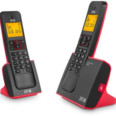 TELEFONO DECT SPC 7292RC2 BLADE DUO NEGRO/ROJO