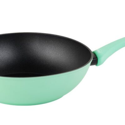 SARTEN INOXIBAR 18735 WOK RAINBOW GREEN 28CM