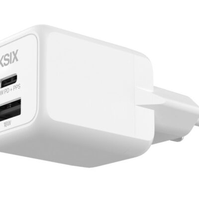 CARGADOR KSIX 1XUSB C + 1XUSB A GAN 20W BLANCO