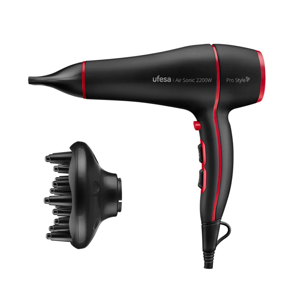 SECADOR UFESA AIR SONIC AC 2200W IONES DIFUSOR