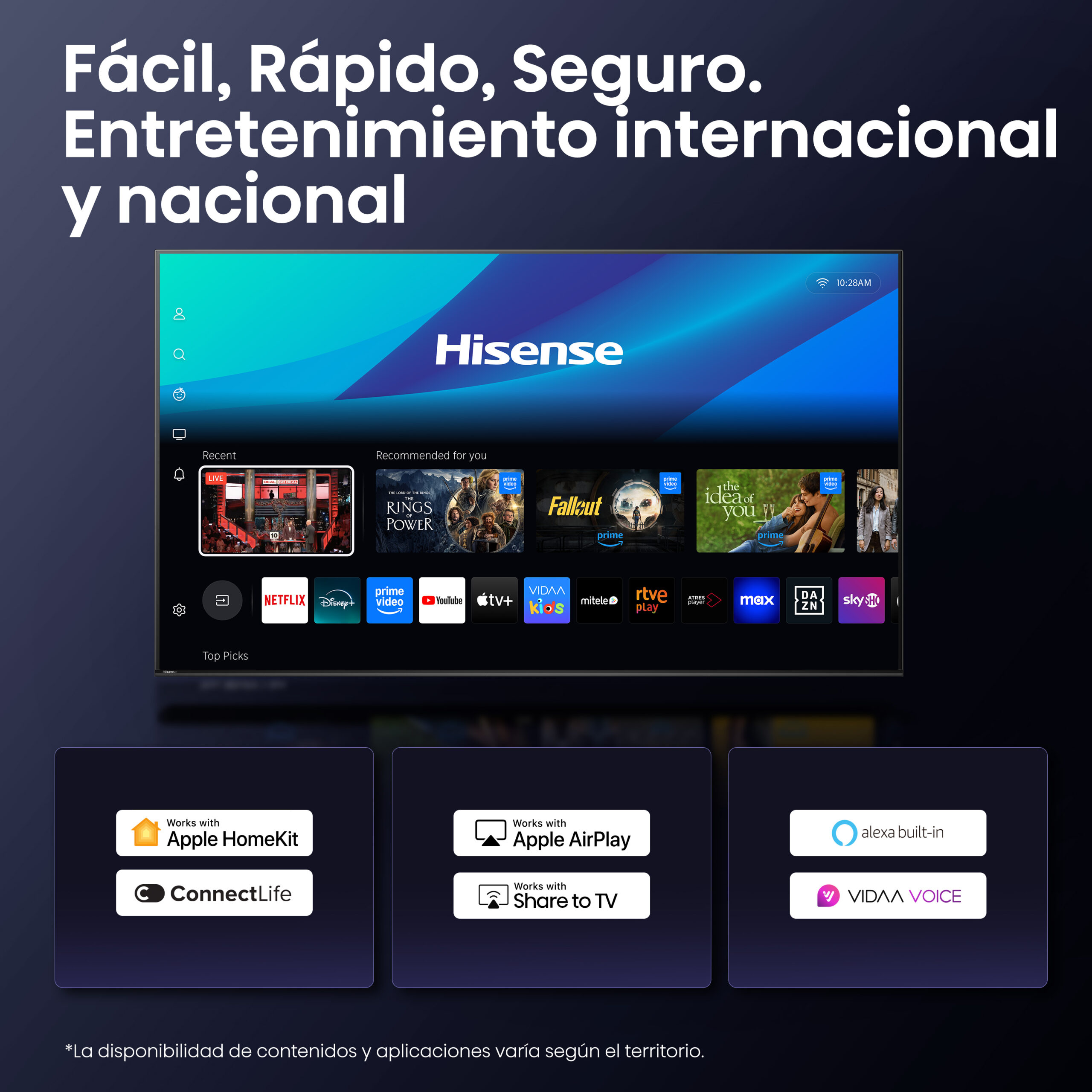 TV HISENSE 75 75A7Q UHD QLED SMART TV HDR10+ - Imagen 4