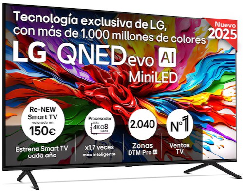 TV LG 75 75QNED92A6A UHD QNED EVO MINILED ALFA8