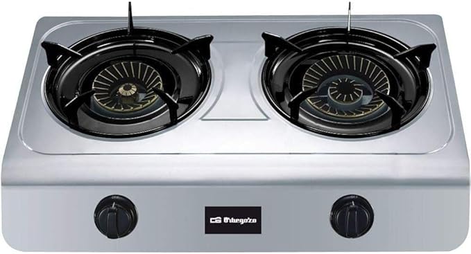 HORNILLO ORBEGOZO FO2700 INOX 2F GAS ENCEN.PZO.ELE