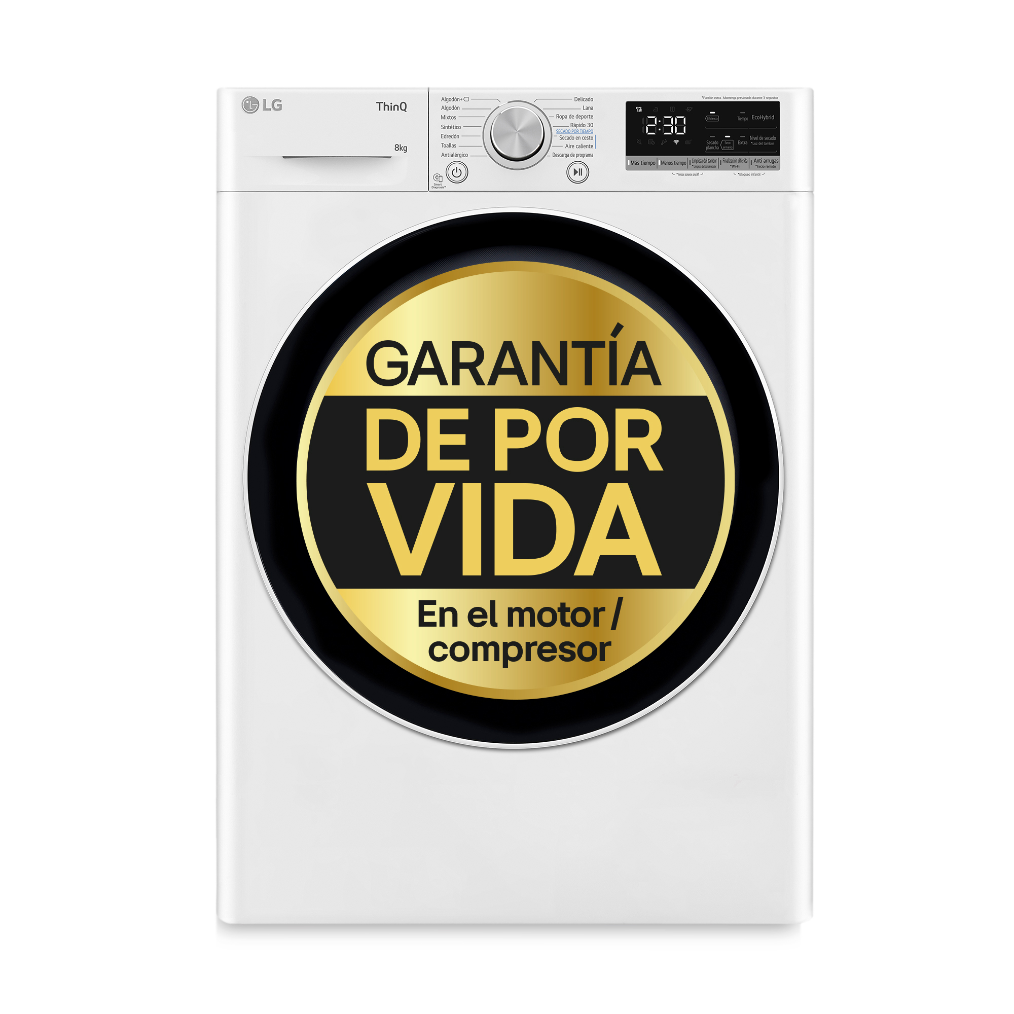 SECADORA LG RH80V9AV4N 8K BC DUAL INVERTER