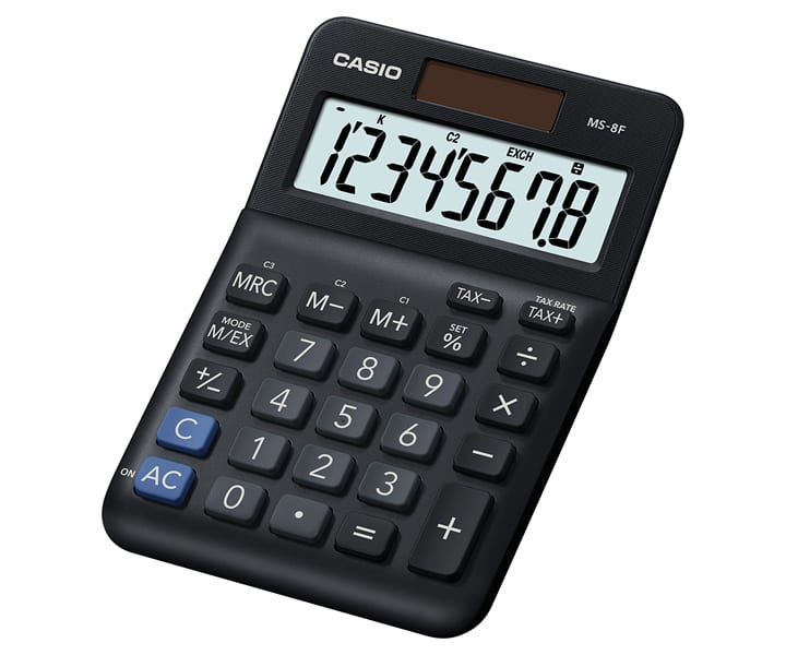 CALCULADORA CASIO MS-8F MINI NEGRO