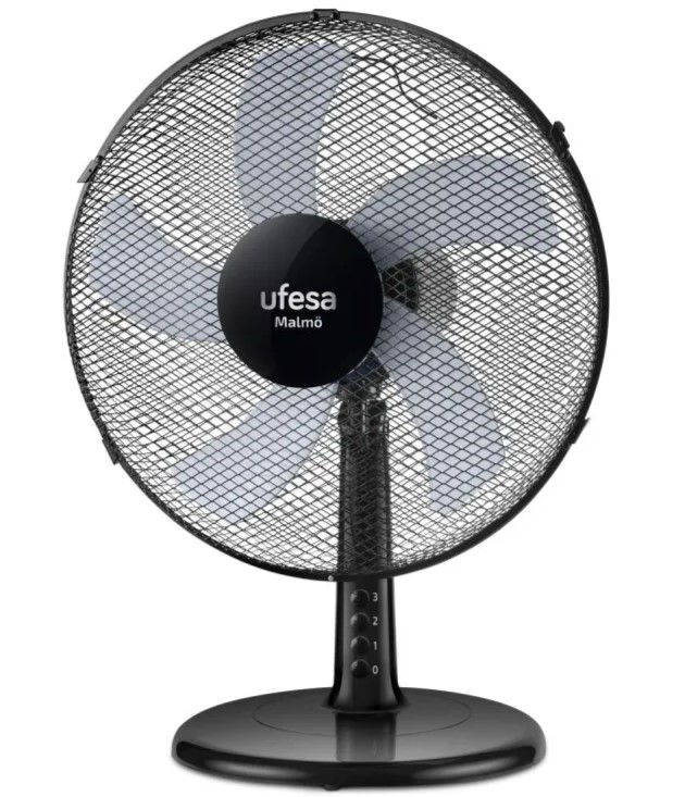 VENTILADOR SOBREMESA UFESA MALMO 40CM 50W NGRO