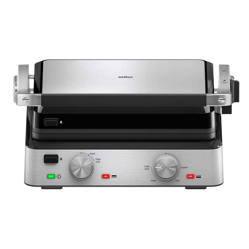 GRILL BRAUN CG7020 INOX 2000W 3EN1 AP.180º 29X23CM