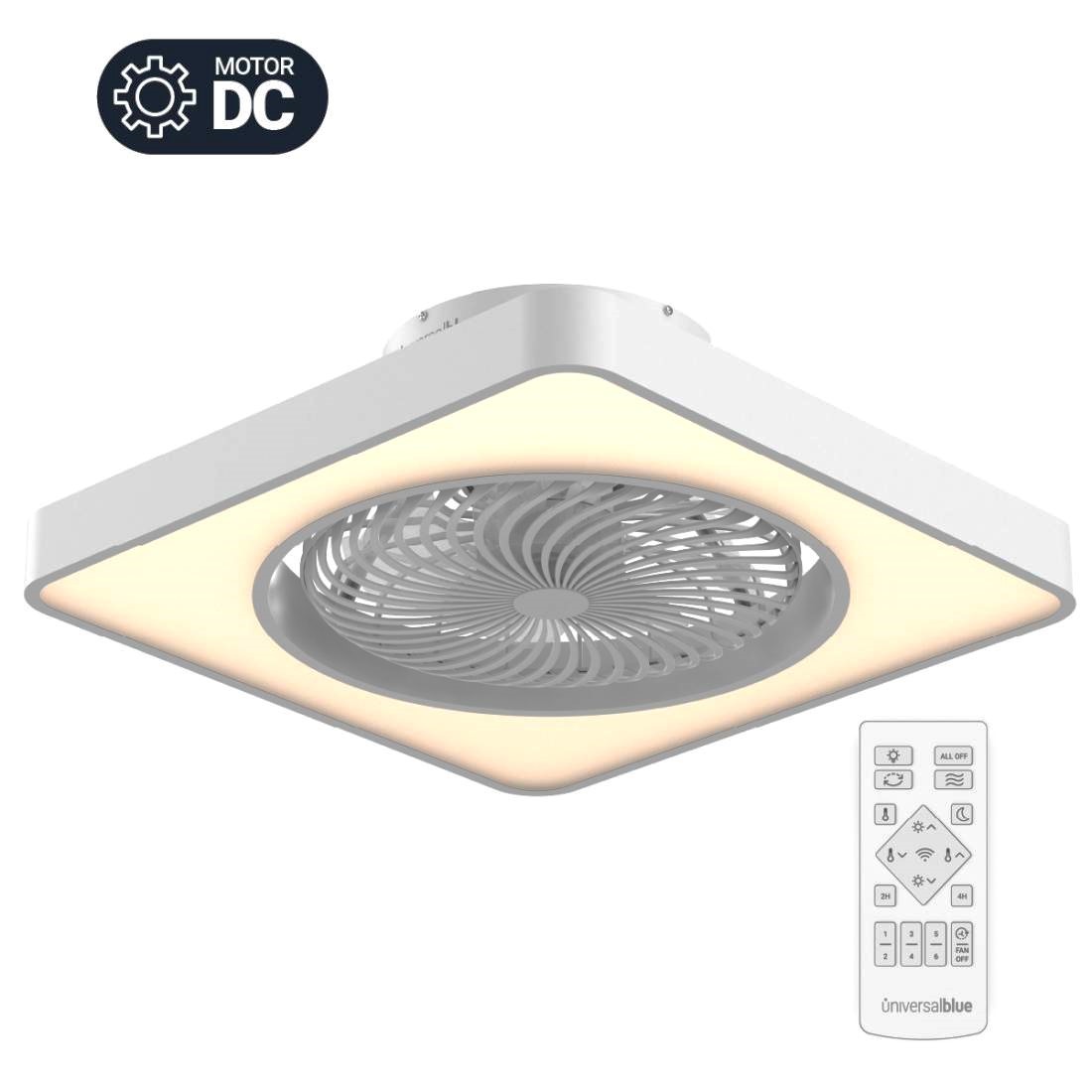 VENTILADOR TECHO U.BLUE SOLANO 7048W DC 48CM
