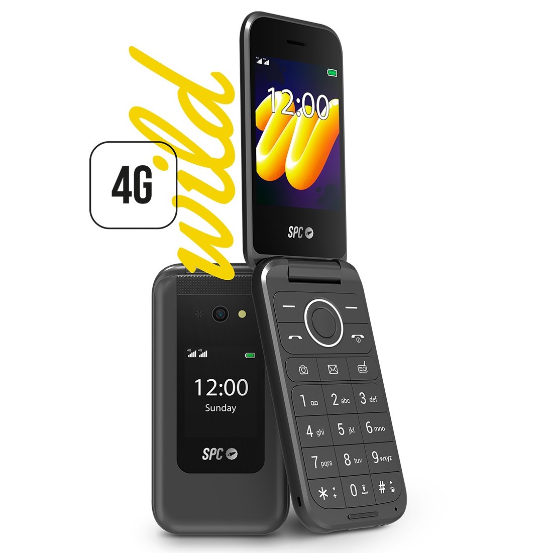 SENIORPHONE SPC WILD 2336N CONCHA NEGRO 4G