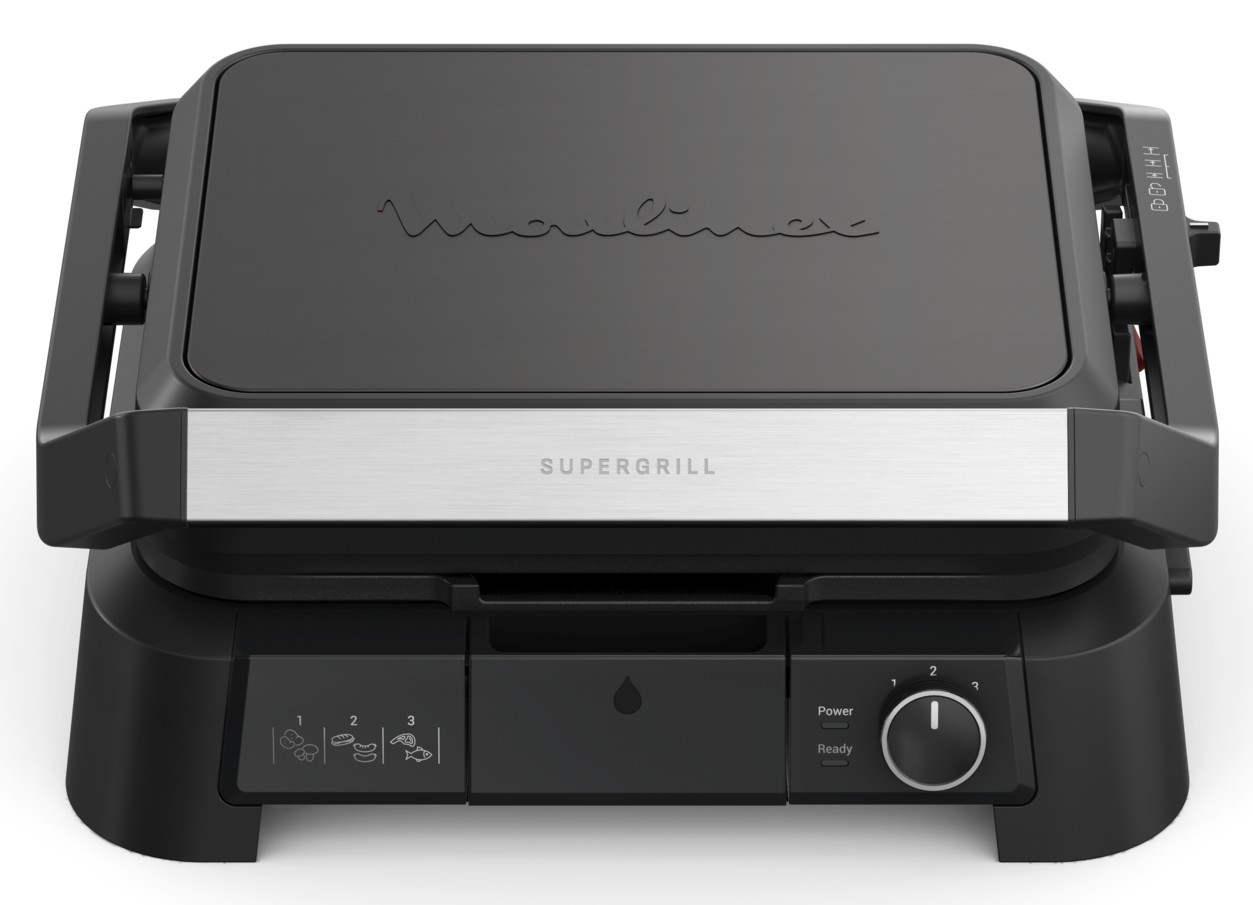 GRILL MOULINEX GI5108 3EN1 2000W 180º 30X20CM