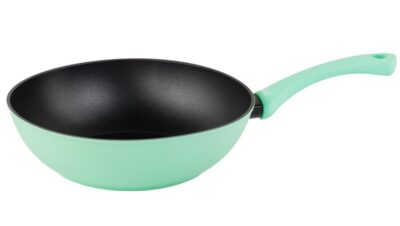 SARTEN INOXIBAR 18735 WOK RAINBOW GREEN 28CM