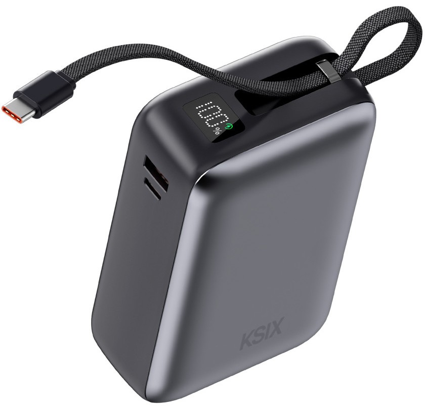 POWERBANK KSIX 30K 1xUSB C + CAB INT USB C 65W