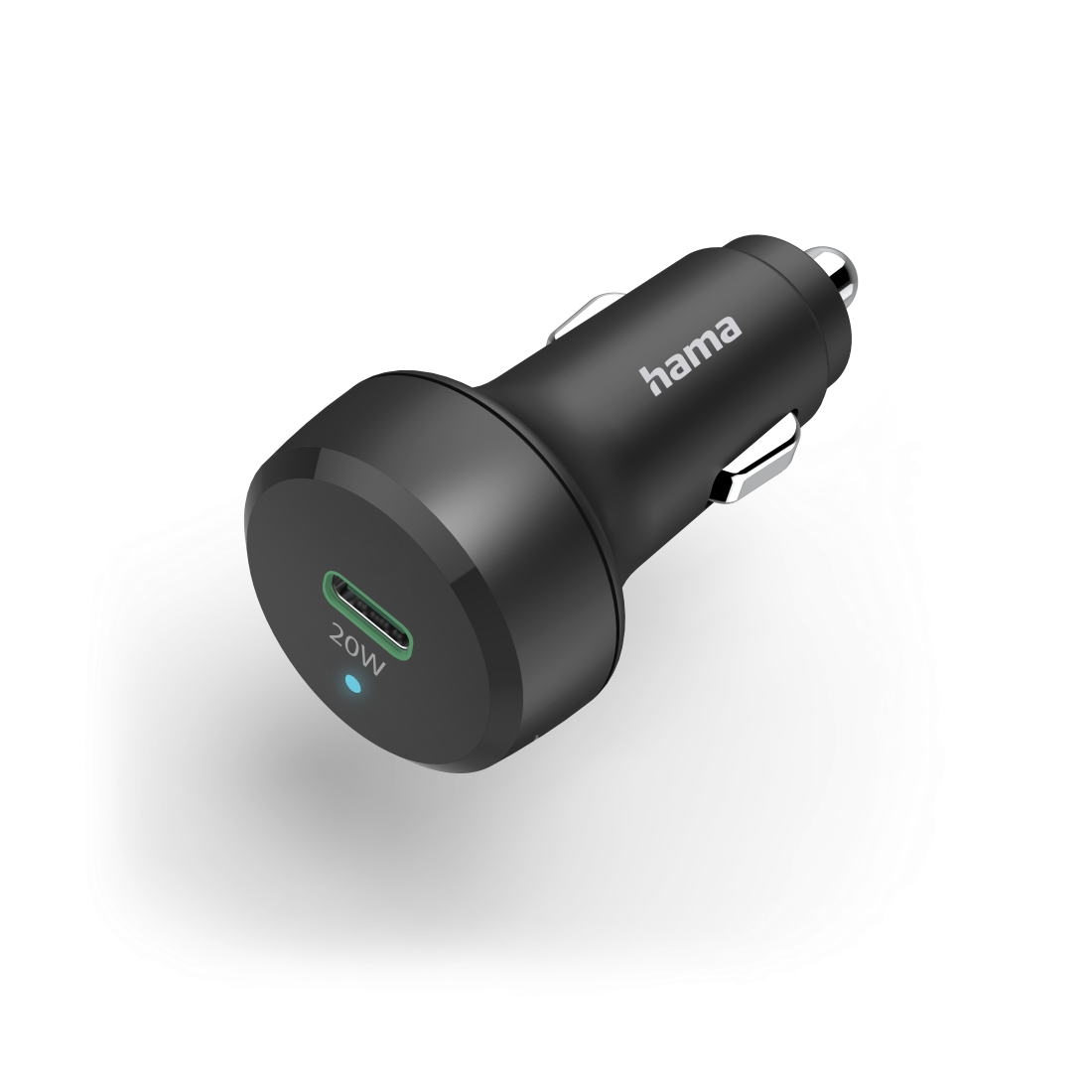 CARGADOR HAMA COCHE 00201637 12V 20W USB-C NEGRO
