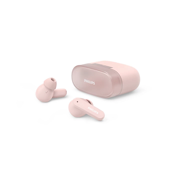 AURICULARES PHILIPS TAT2000PK TWS BT IPX4 32H ROSA