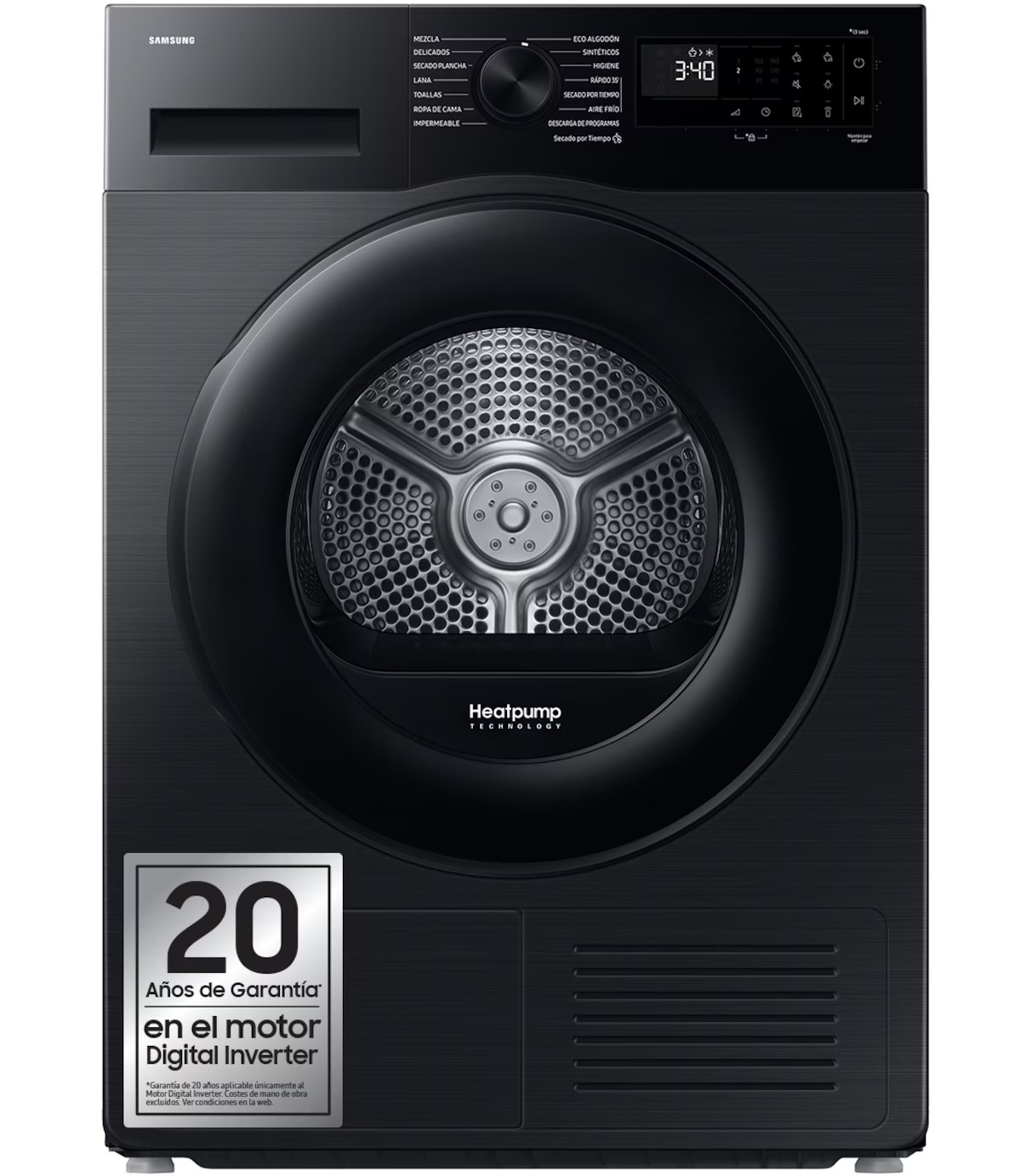 SECADORA SAMSUNG DV90DG52A0ABEC 9K BC DSP NEGRO
