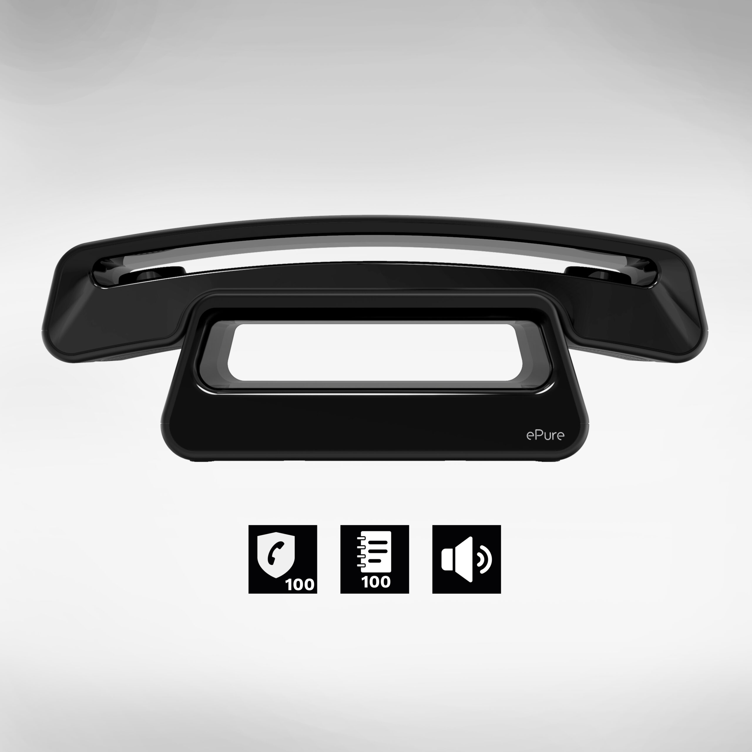 TELEFONO DECT ALCATEL EPURE ICONIC BLACK EWE