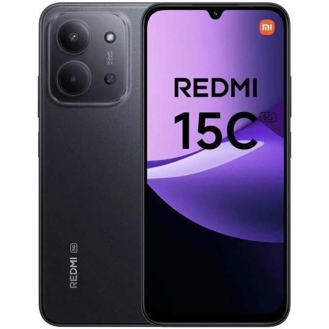 SMARTPHONE REDMI 15C 5G NFC 4/128 6,9 MID. BLACK