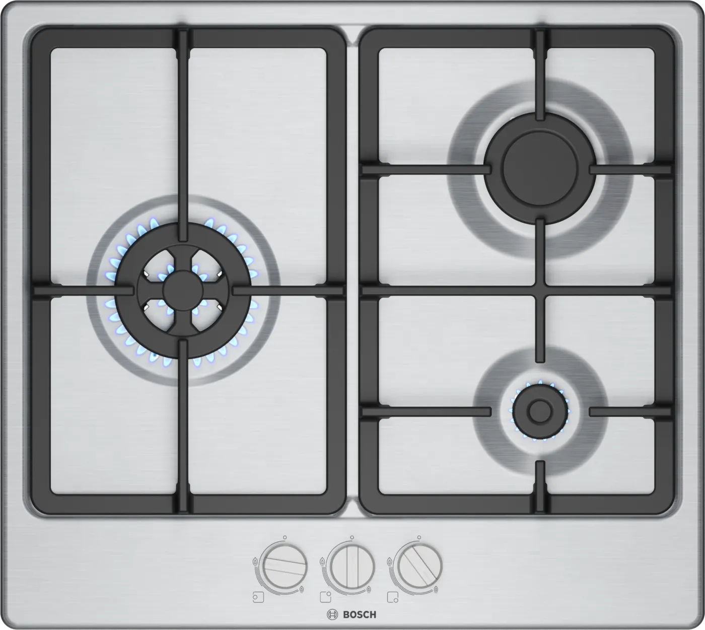 ENCIM. BOSCH PGC6B5K90 3F 60CM GAS NAT INT INOX